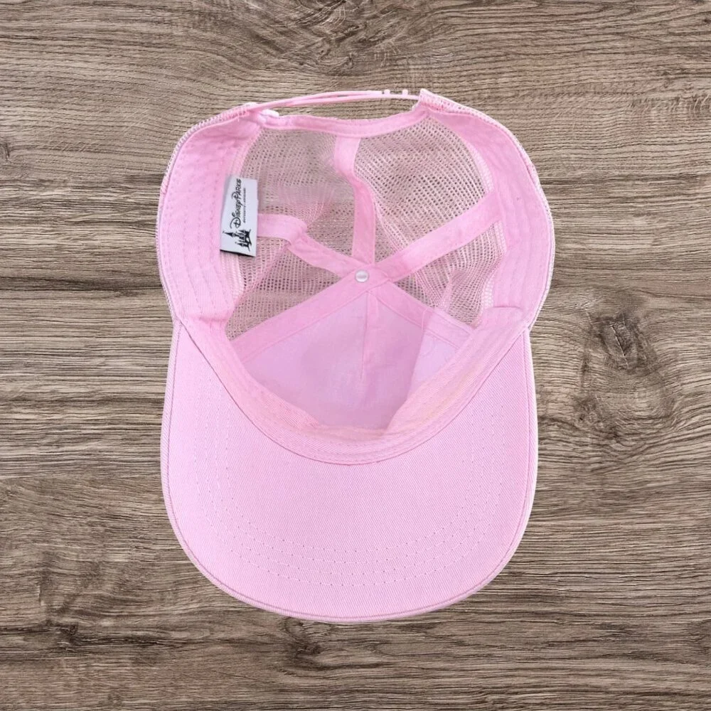 Disney Parks PINK PNK Trucker Hat Mesh Snapback Pink White Adjustable Cap